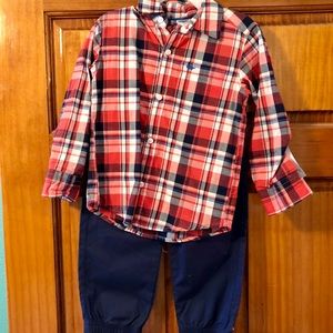 Toddler boy Carters button up outfit